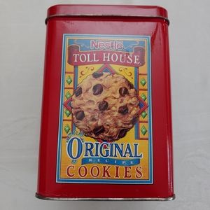 Nestle Toll House Cookies Tin -  Red